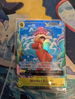 Monkey D. Luffy (TR) OP07-109 Treasure Rare One Piece Two Legends (!Damaged!) - Image 1