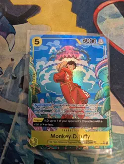 Monkey D. Luffy (TR) OP07-109 Treasure Rare One Piece Two Legends (!Damaged!) - Image 3