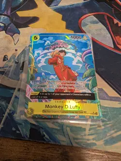 Monkey D. Luffy (TR) OP07-109 Treasure Rare One Piece Two Legends (!Damaged!) - Image 4