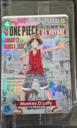 Monkey.D.Luffy (055) (College Basketball US Voyage) P-055 One Piece Promotion... - Image 1
