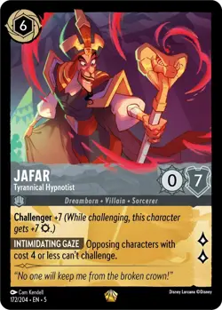 Jafar 172/204/EN-5/Shimmering Skies/Disney Lorcana/TCG/Legendary - Image 1