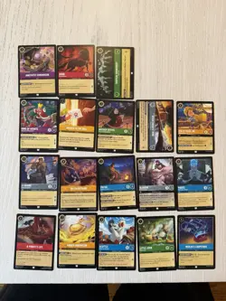 Disney Lorcana TCG Mixed Card Lot - All Cards Shown Super Rare Rare And More - Image 2