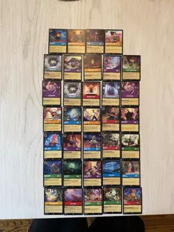 Disney Lorcana TCG Mixed Card Lot - All Cards Shown Super Rare Rare And More - Image 3