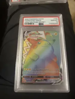 Pokemon Pikachu VMAX Holo Secret Rare Card 188/185 Vivid Voltage - Image 1