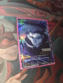 Union Arena Sung Jinwoo Release Event Winner Card Solo Leveling 016 Foil - Image 2