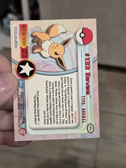 EEVEE #133 Pokemon Card TCG Topps TV Animation - Image 2