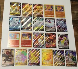 Pokemon 21 Card Lot Vivid Voltage Charizard Vmax Pikachu Full Art Secret Rare - Image 1