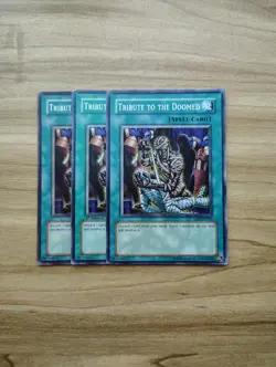 Yu-Gi-Oh! - Tribute To The Doomed - 3X - Full Playset Of Common Cards - Image 1