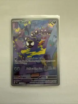Pokemon TCG Gastly Illustration Rare IR Holo Card 177/162 Temporal Forces - Image 1