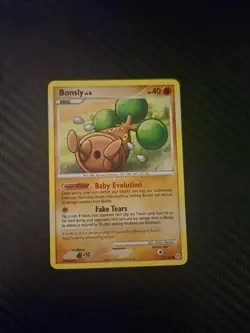 Bonsly 71/130 Diamond and Pearl Regular Card 2007 Pokemon TCG - Image 1