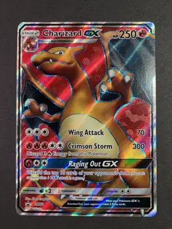 Charizard GX SM60 MP/LP Full Art Sun&Moon Black Star Promo Pokemon 3 Card Lot - Image 2