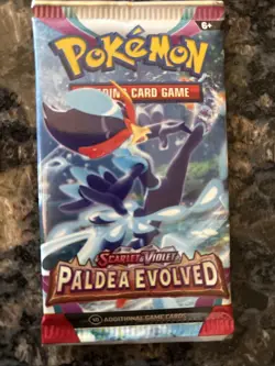 Pokemon Scarlet and Violet SV2 Paldea Evolved Booster Pack 10 Cards NIP - Image 1