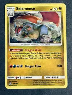 Salamence SM140 Black Star Promo Holo Pokemon Cards NM - Image 2