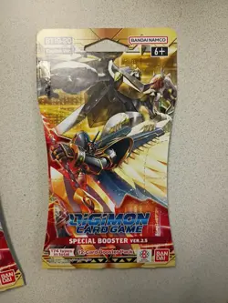 4 Packs Digimon Card Game Special Booster Ver 2.5 12 Card Booster Pack (BT19-20) - Image 3