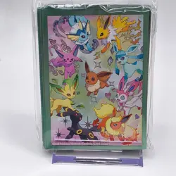 Pokemon Center Eevee Evolutions Card Sleeves 65 Count 2023 Official - Image 1