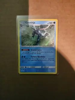 Greninja 9/18 - Detective Pikachu Holo Rare 2019 - Pokemon Card TCG Light Play - Image 1