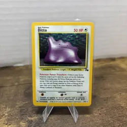 Pokemon TCG Ditto Rare Holo Card 3/62 Fossil - Image 1