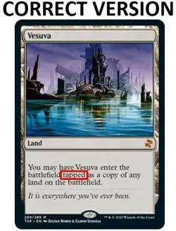 Vesuva FOIL French Mtg MISPRINT. This card does not enter the battlefield tapped - Image 4