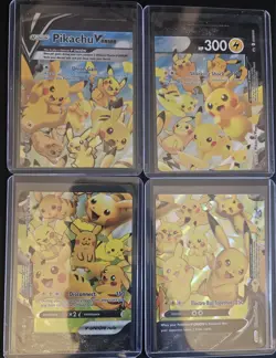 Pikachu V-Union [Set of 4] Sword & Shield Promo Cards Holo Celebrations Pokemon - Image 1