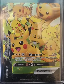 Pikachu V-Union [Set of 4] Sword & Shield Promo Cards Holo Celebrations Pokemon - Image 3