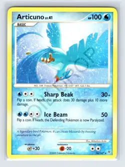Articuno 2009 Supreme Victors Pokemon TCG 16/147 Regular Card - Image 1