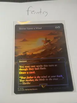 Magic the Gathering Borne Upon a Wind Rare Foil Secret Lair Ships Same Day - Image 1
