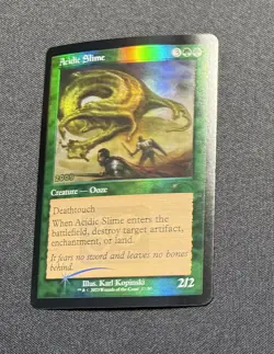 MTG Acidic Slime 30th Anniversary Foil - Excellent - Image 1
