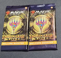 2x Magic the Gathering Dominara United Welcome Booster Pack - Sealed - Image 1
