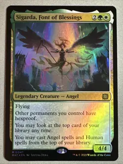 MTG / Sigarda, Font of Blessings / MAT / #47 / FOIL / Rare / NM - Image 1