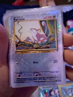 Pokemon Card Rattata 30 HP Holographic Edition - Image 1
