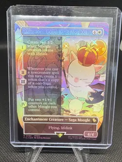MTG Final Fantasy English Summon: Good King Mog XII Borderless 0194 Foil - Image 1