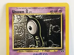 Vintage 2001 Pokemon TCG Neo Discovery UNOWN [A] NON-HOLO Rare 33/75 NM-LP/Unltd - Image 2
