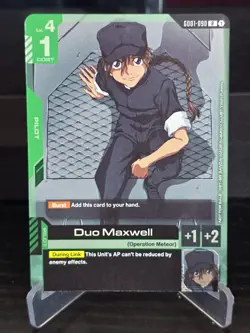 Gundam Card Game - Duo Maxwell (Alternate Art) GD01-090 - NM - Image 1
