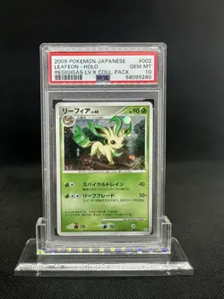 2009 Pokemon Leafeon Holo REGIGIGAS LV.X COLL. PACK 002/012 Graded PSA 10 GEM - Image 1
