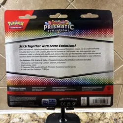 PRISMATIC EVOLUTIONS TECH STICKER COLLECTION LEAFEON POKEMON TCG BLISTER PACK - Image 3