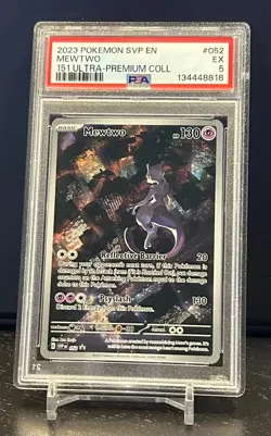 PSA 5 Mewtwo City 2023 Pokemon 151 UPC Promo SVP EN 052 EX - Image 1