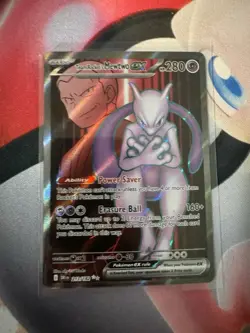 Team Rocket's Mewtwo ex 213/182 Ultra Rare Destined Rivals Pokemon Near Mint - Image 1