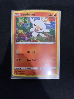 🔥🔥 SCORBUNNY 1x SWSH071 Rare Promo Pokemon Sword and Shield Holo NM 🔥🔥 - Image 1