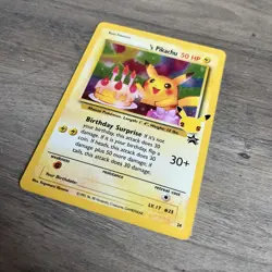 Birthday Pikachu 24 Holo Celebrations Classic Collection Pokemon Card - Image 3