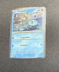 Pokemon TCG Wooper Cosmos Holo SVP155 Promo Scarlet & Violet - Excellent - Image 1