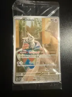 Pokemon TCG: Pokemon Center Stamped Mimikyu SVP 075 Black Star Promo SEALED - Image 1