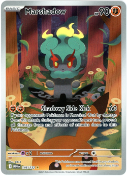 Marshadow - Illustration Rare 146/132 - Mega Evolution Pokemon - NM/M - Image 1