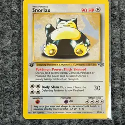 Vintage Pokemon Jungle Snorlax 1st Edition 27/64 Rare Non-Holo NM/Mint - Image 1