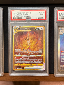 FA/ARCEUS VSTAR CROWN ZENITH SECRET PSA 9 2023 POKEMON SWSH #GG70 - Image 1