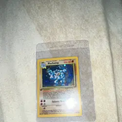 Pokemon Machamp 8/102 Base Set 1st Edition Holo Rare 100 HP 1999 - Image 1
