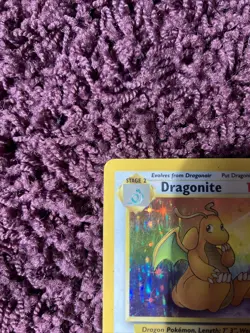 HOLO DRAGONITE Unlimited Fossil Set 4/62 Pokemon Card WOTC 1999. Good Condition. - Image 2