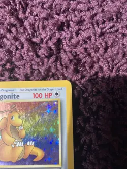 HOLO DRAGONITE Unlimited Fossil Set 4/62 Pokemon Card WOTC 1999. Good Condition. - Image 3