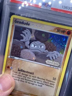 Pokemon EX Legend Maker Geodude Reverse Holo 2006 #53/92 PSA 9 Mint - Image 3