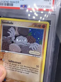Pokemon EX Legend Maker Geodude Reverse Holo 2006 #53/92 PSA 9 Mint - Image 4