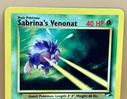 Sabrina’s Venonat 96/132 – Gym Heroes (Unlimited) - NM - WOTC 2000 Pokemon TCG - Image 2
